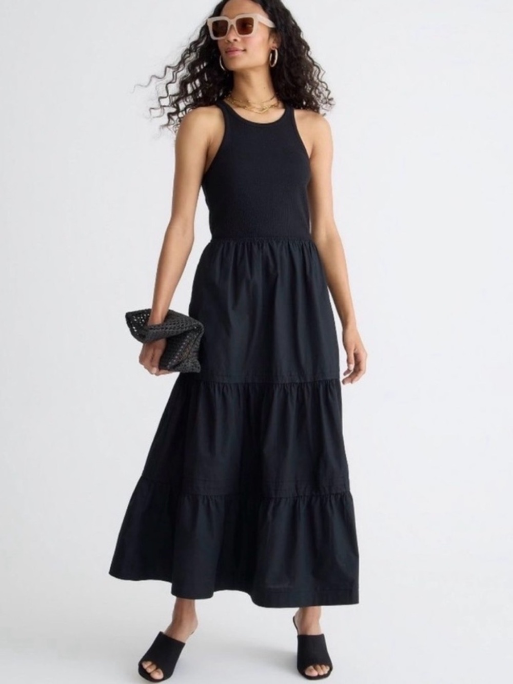 JCrew Tiered Tank Cotton Dress Size XS